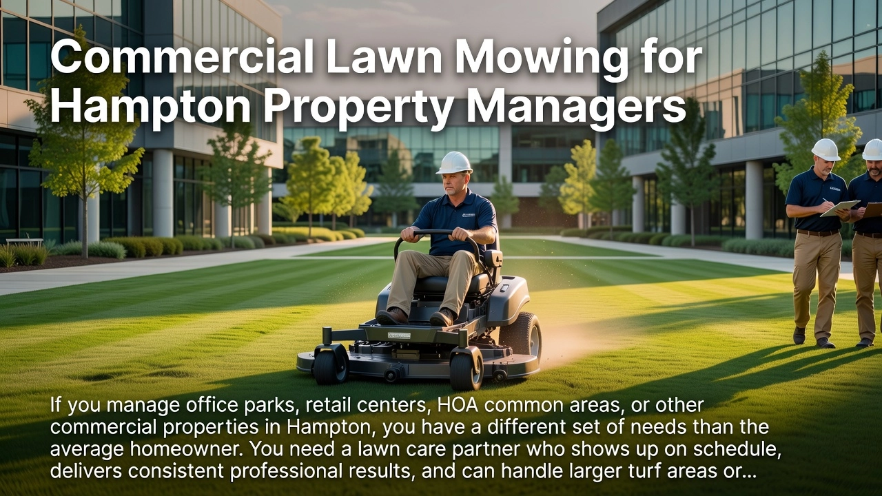 Commercial Lawn Mowing for Hampton Property Managers Commercial Lawn Mowing for Hampton Property Managers
