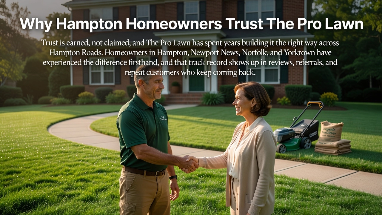 Why Hampton Homeowners Trust The Pro Lawn Why Hampton Homeowners Trust The Pro Lawn